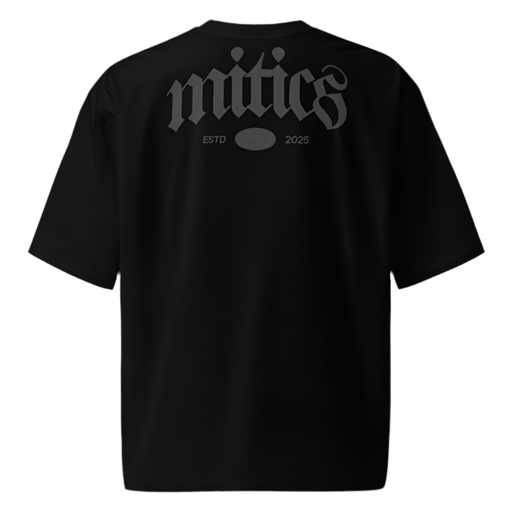 MITICS OVERSIZE NEGRO PLATA